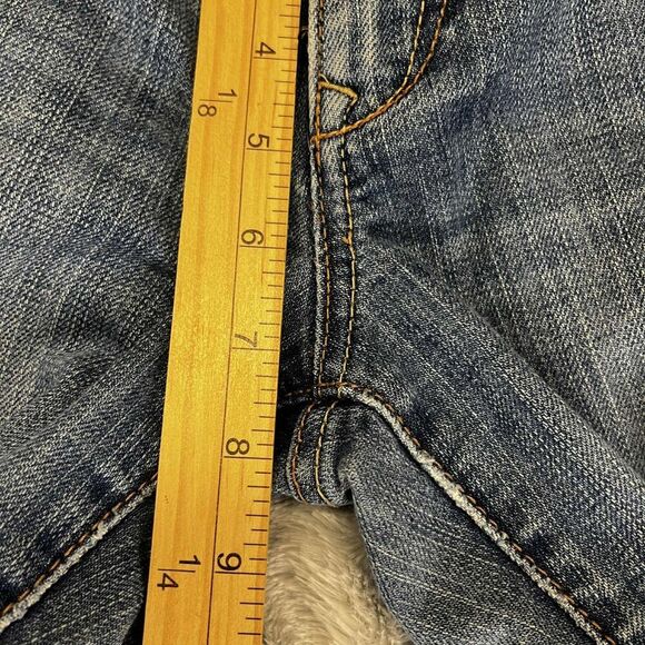 Old Navy The Diva Jeans Womens 2 Regular Blue Denim Straight Low Rise Distressed - Picture 10 of 10